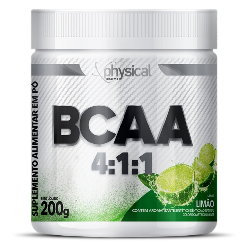 BCAA 411 (200g) Physical Pharma Corpo & Vida Suplementos