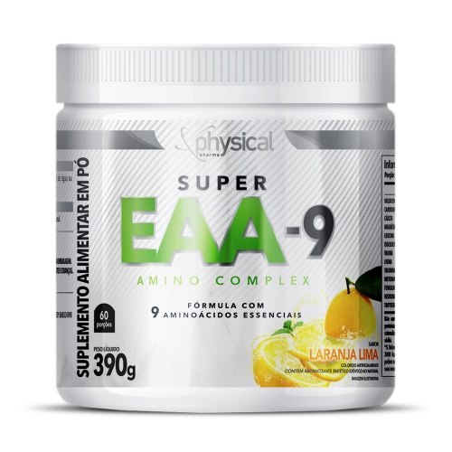 Super EAA-9 Sabor Laranja Lima (390g) - Physical Pharma
