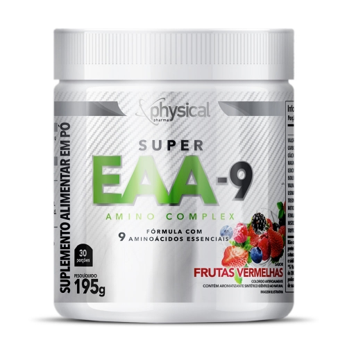 Super EAA-9 Sabor Frutas Vermelhas (195g) - Physical Pharma