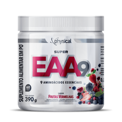 Super EAA-9 Sabor Frutas vermelhas (390g) - Physical Pharma