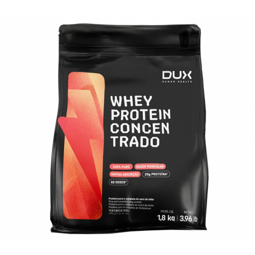 Whey Protein Concentrado Refil Sabor Cappuccino (1,8Kg) - Dux Nutritio