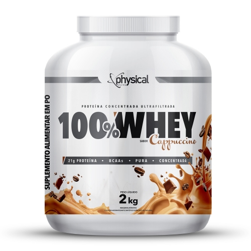 100% Whey Sabor Cappuccino (2kg) - Physical Pharma