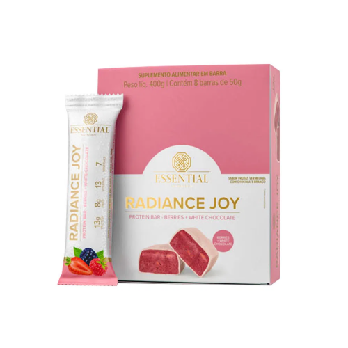 Radiance Joy Berries White Chocolate ( Cx c/ 8 unidades de 50g) - Essential Nutrition