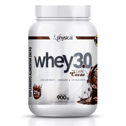 Whey 3.0 Sabor Dark Cacao (900g) - Physical Pharma