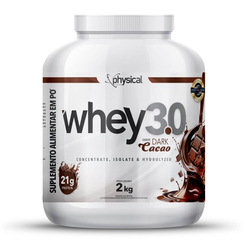 Whey 3.0 Sabor Dark Cacao (2kg) - Physical Pharma