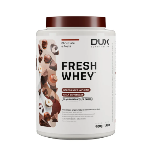 Fresh Whey Sabor Chocolate e Avelã (900g) - DUX