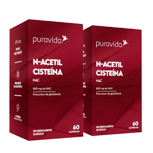 Kit 2un N-Acetil Ciste�na (60caps) - Pura Vida