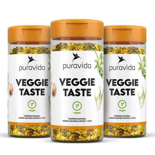 Kit 3 un Tempero Veggie Taste (120g) - Pura vida