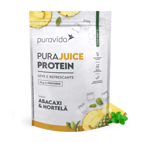 Pura Juice Protein Sabor Abacaxi & Hortelã (300g) - Pura Vida
