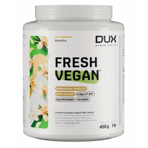 Fresh Vegan Sabor Baunilha (450g) - Dux Nutrition