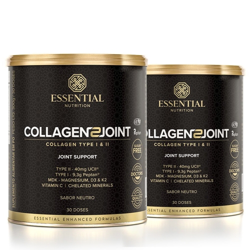 Kit 2unid Collagen 2 Joint Lata Sabor Neutro (351g) - Essential