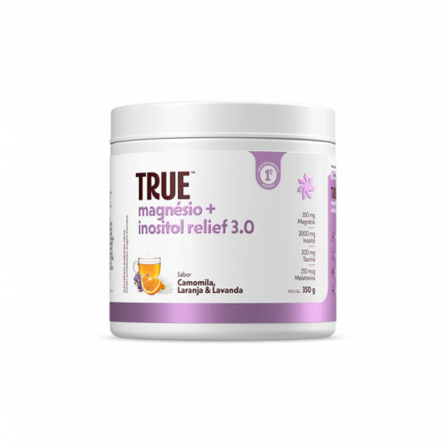Magnésio Inositol Relief 3.0 Sabor Camomila Laranja e Lavanda (350g) - True Source