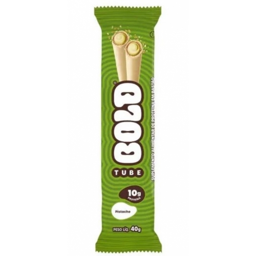 Bold Tube Sabor Pistache (unidade de 40g) - Bold Snacks