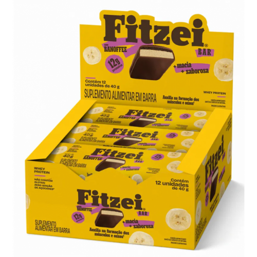 Fitzei Bar Sabor Banoffee (1 caixa c/ 12 unid) - Vitafor