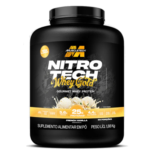 Nitro Tech Whey Gold Sabor Baunilha (1,88kg) - Muscletech