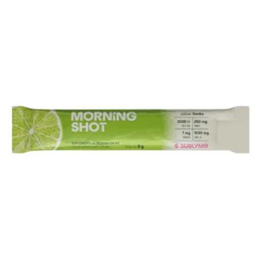 Morning Shot Sabor Limão (1 sachê de 6g) - Sublyme