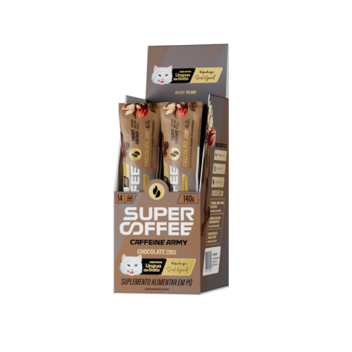 SuperCoffee 3.0 Sabor Língua de Gato (1 Cx com 14 Sachês de 10g) - Caffeine Army