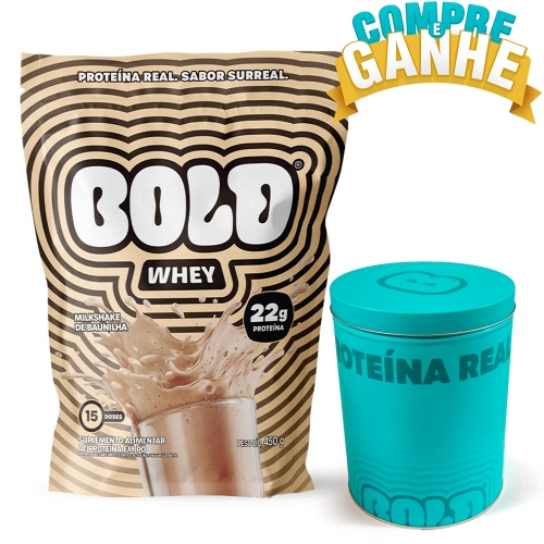 Bold Whey 3w Sabor Milkshake de Baunilha (450g) - Bold Snacks