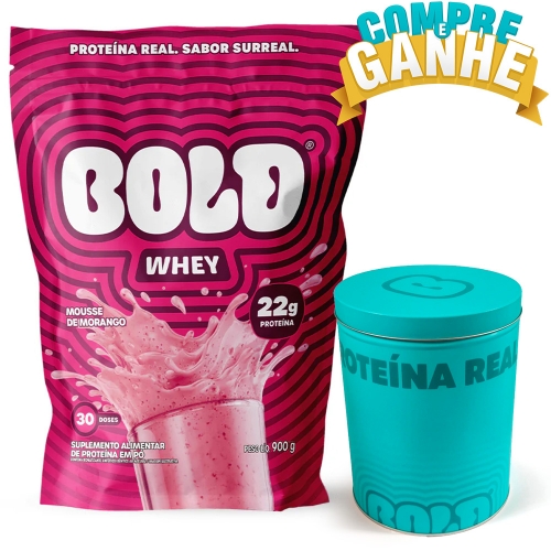 Bold Whey 3w Sabor Mousse de Morango (900g) - Bold Snacks