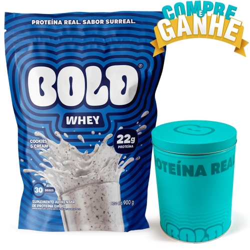 Bold Whey 3w Sabor Cookies & Cream (900g) - Bold Snacks