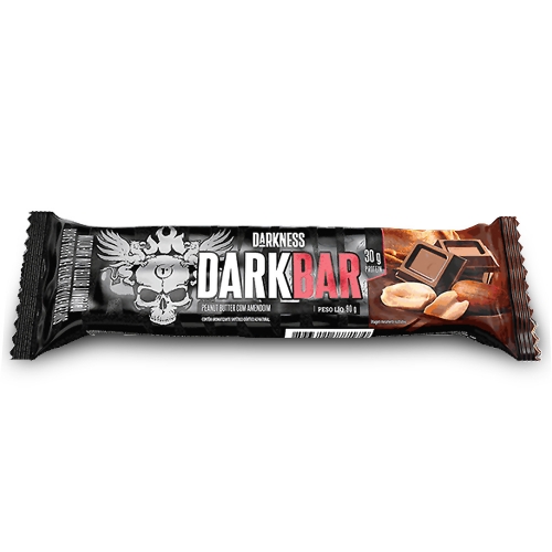 Dark Bar - Whey Bar Darkness Sabor Peanut Butter com Amendoim (1 unidade de 90g) - Integralmédica