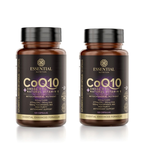 Kit 2 un CoQ-10 + mega 3 + Natural Vit E (120 Cpsulas) - Essential