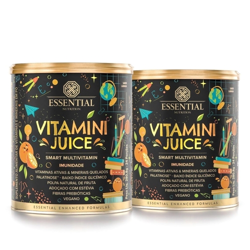 Kit 2unid Vitamini Juice Sabor Laranja (280g) - Essential Nutrition