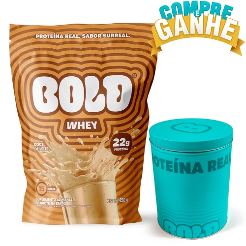 Bold Whey 3w Sabor Doce de Leite (450g) - Bold Snacks Ganhe Lata Whey