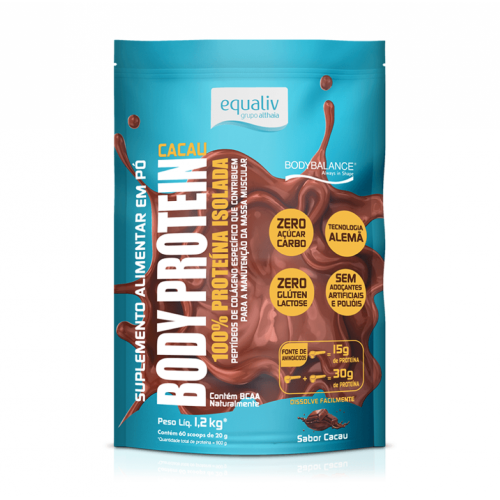 Body Protein Sabor Cacau Pouch (1,2Kg) - Equaliv