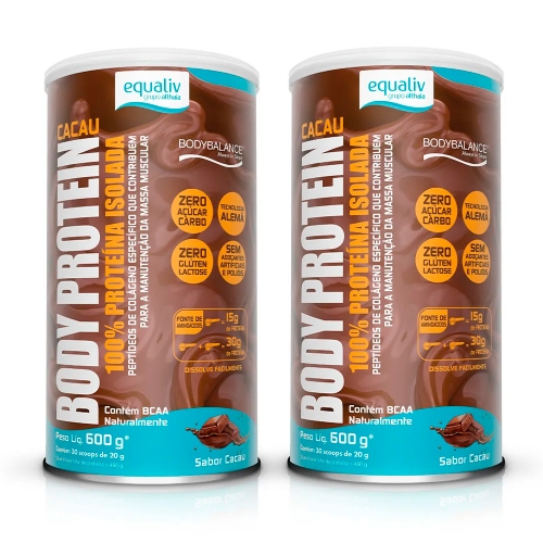 Kit 2uni Body Protein Sabor Cacau (600g) - Equaliv