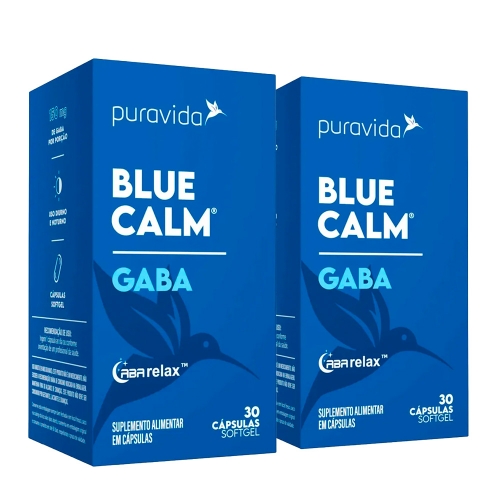 Kit 2uni Blue Calm Gaba (30caps softgel) - Pura Vida