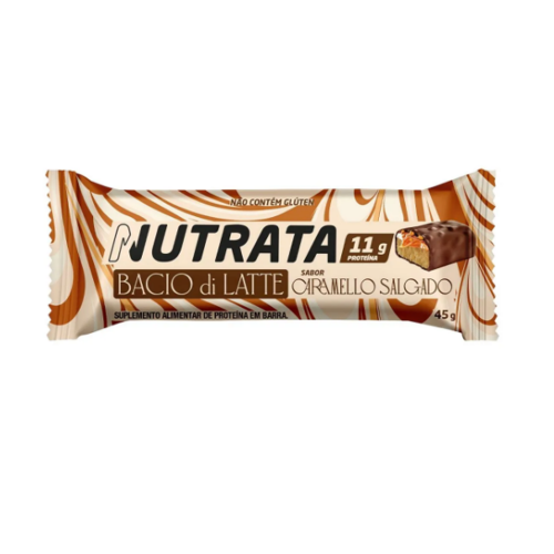 Barra de Prote�na Bacio di Latte Sabor Caramelo Salgado (45g) - Nutrata