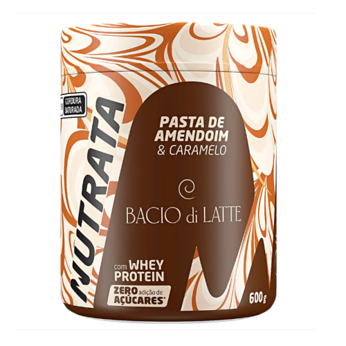 Pasta de Amendoim Bacio di Latte Sabor Carmelo Salgado (600g) - Nutrata