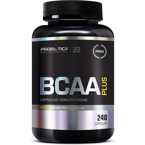 BCAA Plus 800mg Probiótica 240 Cápsulas Corpo & Vida Suplementos