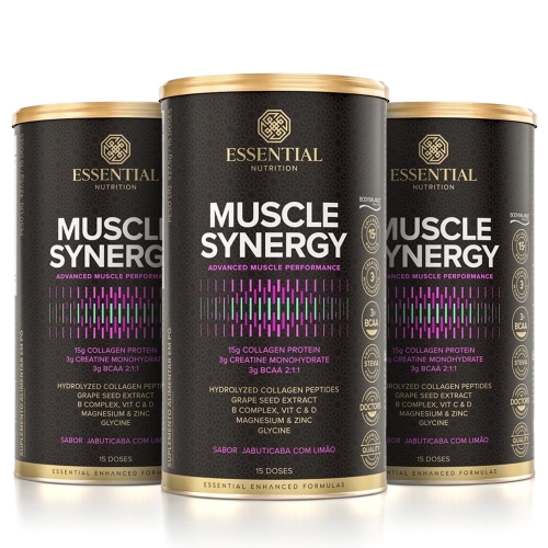 Kit 3unid Muscle Synergy (427,5g) - Essential Nutrition